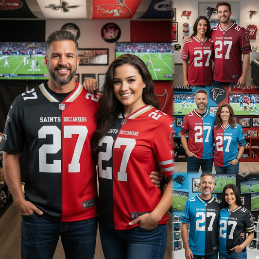 New Orleans Saints House Divided Vneck Football Jersey Custom Name, Number And Team, Sport Jerseys, Sport Gifts ETRG-09293761