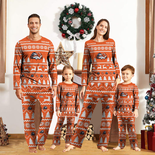 Denver Broncos Pajamas Custom Name, Christmas Giffs For Sport Fans ETRG-10023767