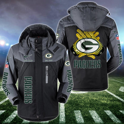 Green Bay Packers 2D Windbreaker Hooded Jacket Custom Name, Sport Jacket For Fan ETRG-10033833