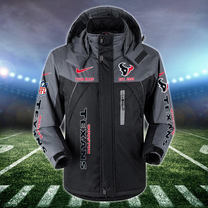 Houston Texans 2D Windbreaker Hooded Jacket Custom Name, Sport Jacket For Fan ETRG-10033833