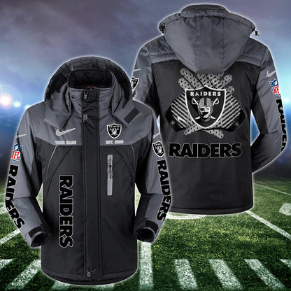 Las Vegas Raiders 2D Windbreaker Hooded Jacket Custom Name, Sport Jacket For Fan ETRG-10033833
