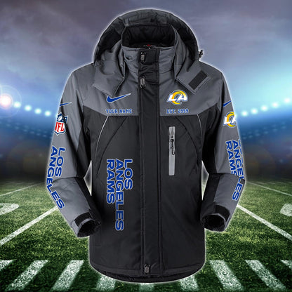 Los Angeles Rams 2D Windbreaker Hooded Jacket Custom Name, Sport Jacket For Fan ETRG-10033833