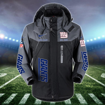 New York Giants 2D Windbreaker Hooded Jacket Custom Name, Sport Jacket For Fan ETRG-10033833