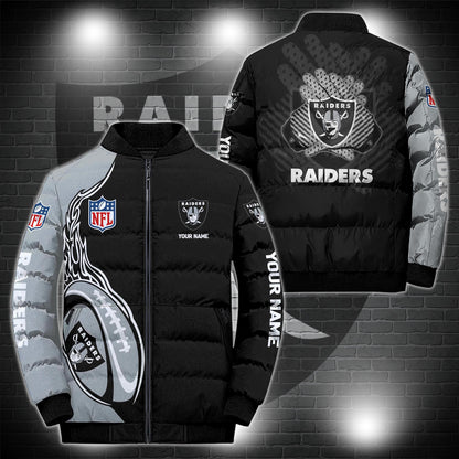 Las Vegas Raiders Puffer Jacket Custom Name, Sport Jacket For Fans ETRG-44921