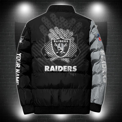 Las Vegas Raiders Puffer Jacket Custom Name, Sport Jacket For Fans ETRG-44921