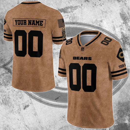 Chicago Bears Team Vneck Football Jersey Custom Your Name And Number, Sport Shirts For Fan, Sport Gifts ETRG-53762