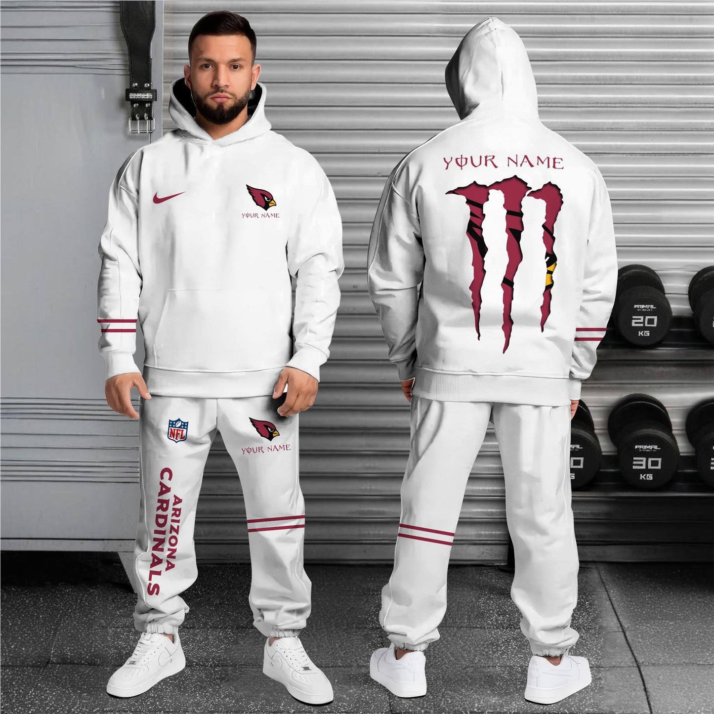 Arizona Cardinals Combo Custom Hoodie And Sweatpants, Gift For Sport Fans ETRG-62589