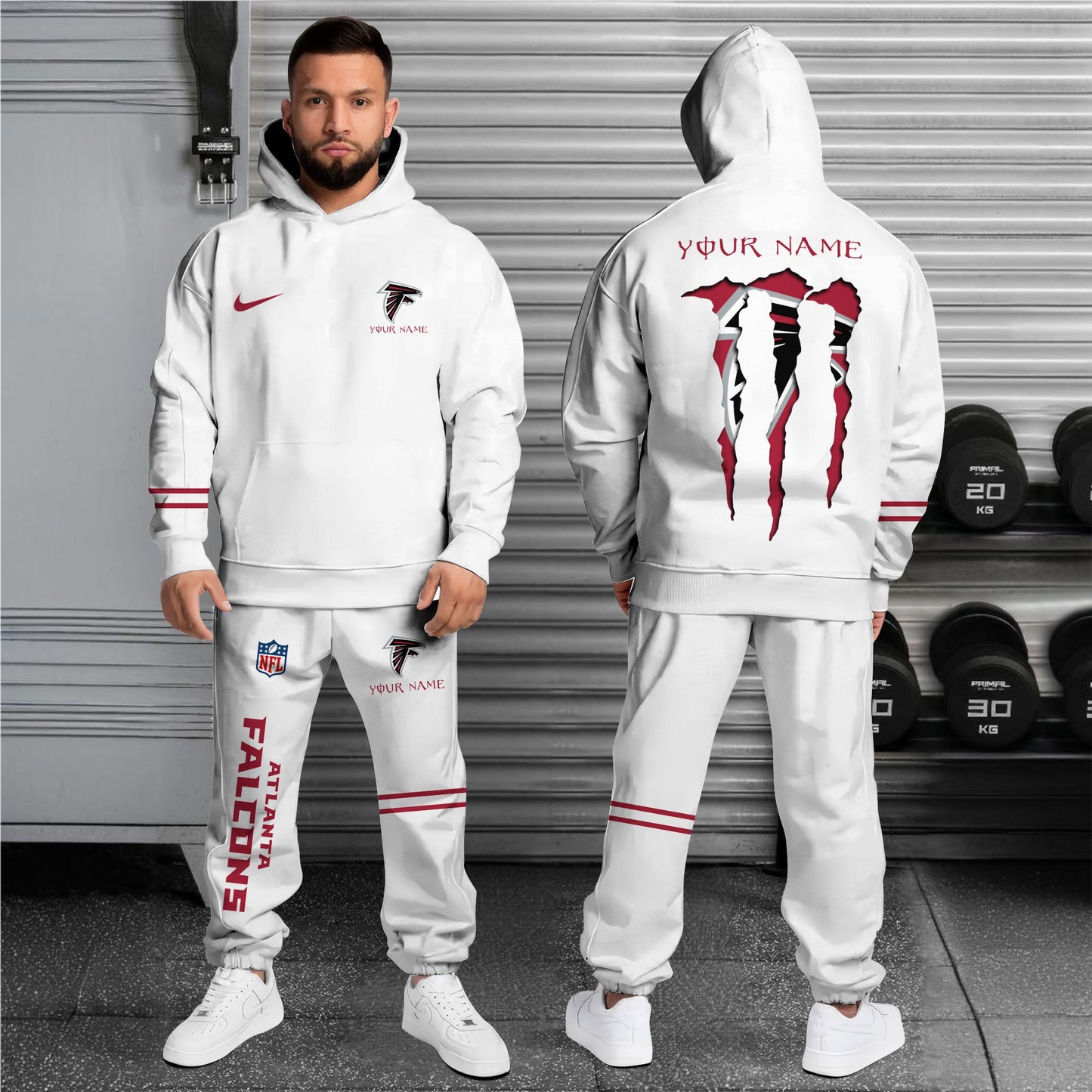 Atlanta Falcons Combo Custom Hoodie And Sweatpants, Gift For Sport Fans ETRG-62589