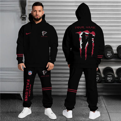 Atlanta Falcons Combo Custom Hoodie And Sweatpants, Gift For Sport Fans ETRG-62589