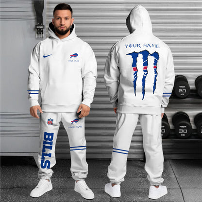 Buffalo Bills Combo Hoodie And Sweatpants Custom Name And Choose Color, Gift For Sport Fans ETRG-62589