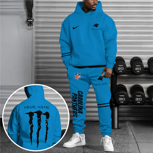 Carolina Panthers Combo Custom Hoodie And Sweatpants, Gift For Sport Fans ETRG-62589