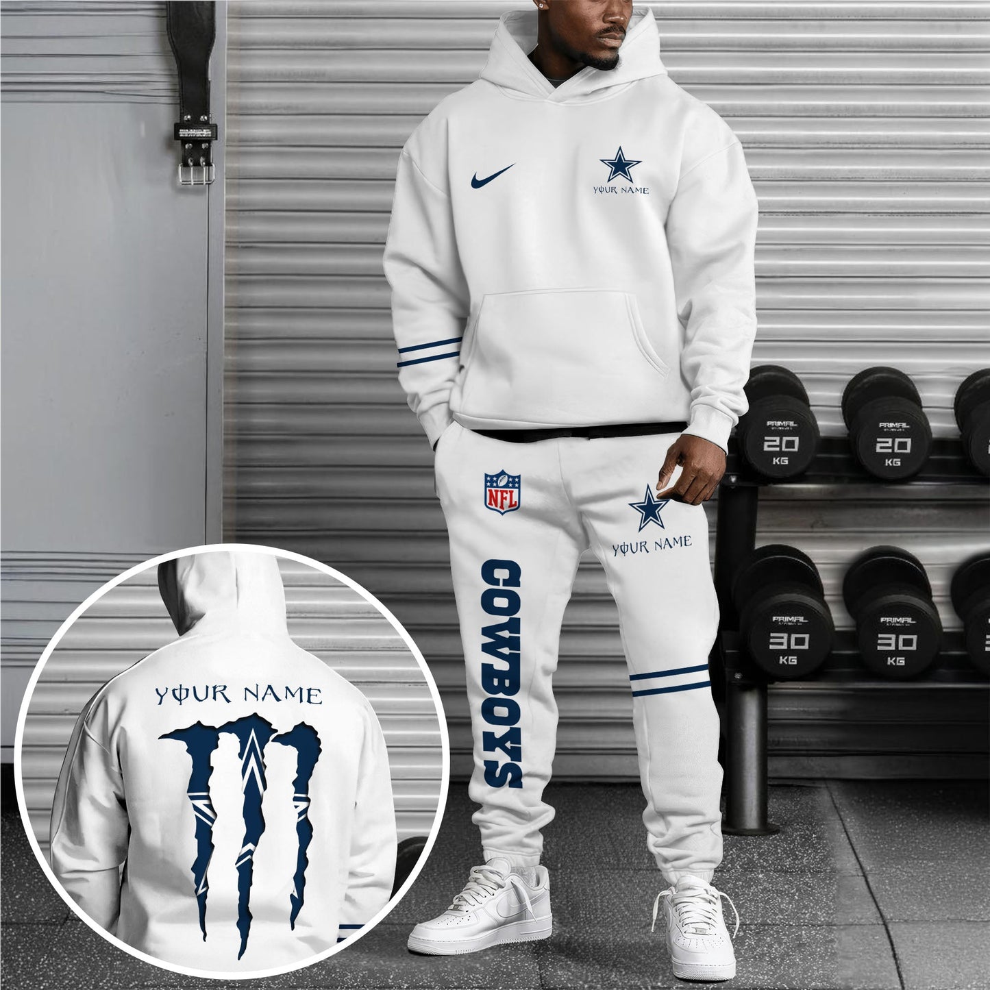1 Best Selling Dallas Cowboys Combo Custom Hoodie And Sweatpants, Gift For Sport Fans ETRG-62589