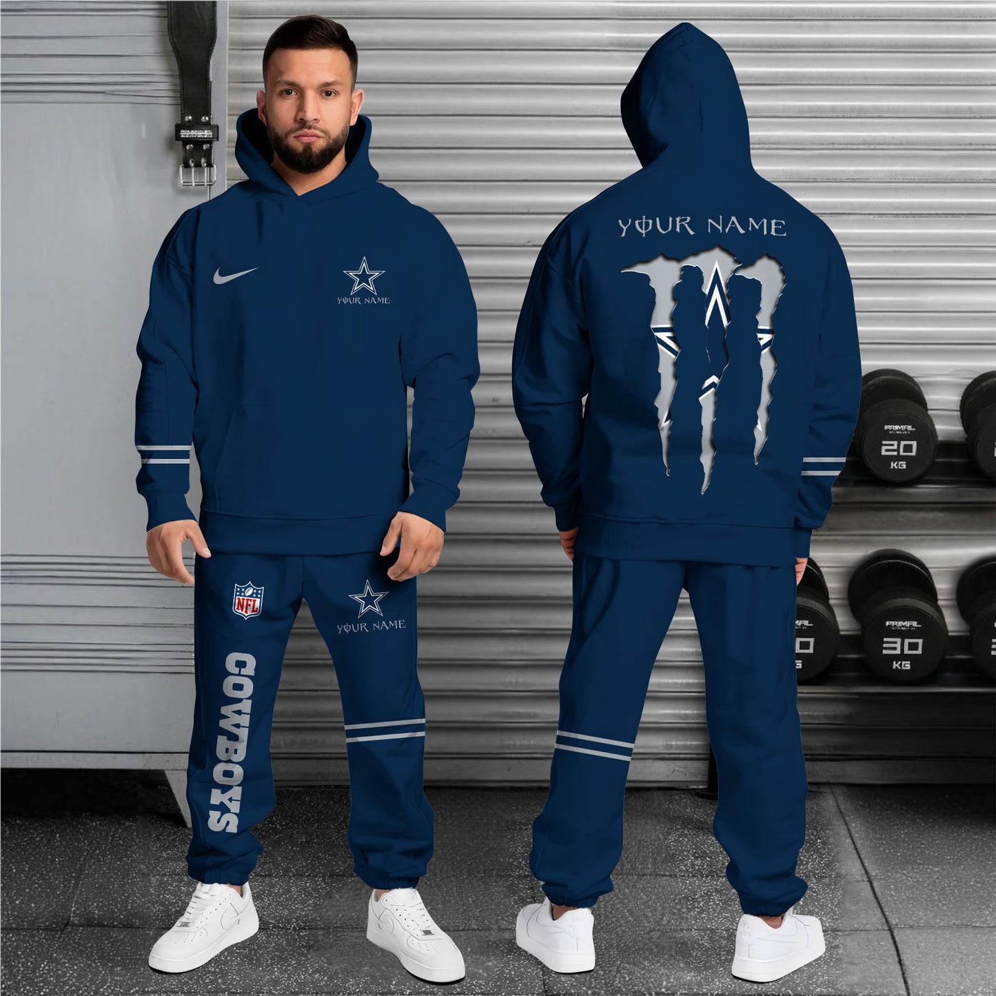 1 Best Selling Dallas Cowboys Combo Custom Hoodie And Sweatpants, Gift For Sport Fans ETRG-62589