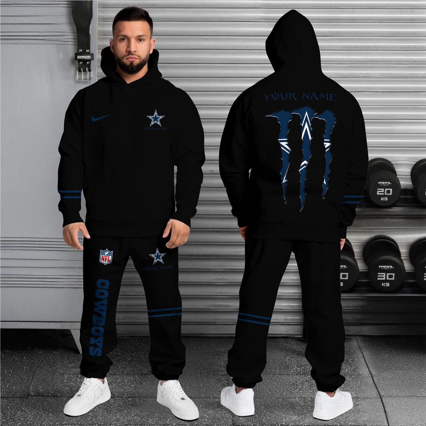 1 Best Selling Dallas Cowboys Combo Custom Hoodie And Sweatpants, Gift For Sport Fans ETRG-62589