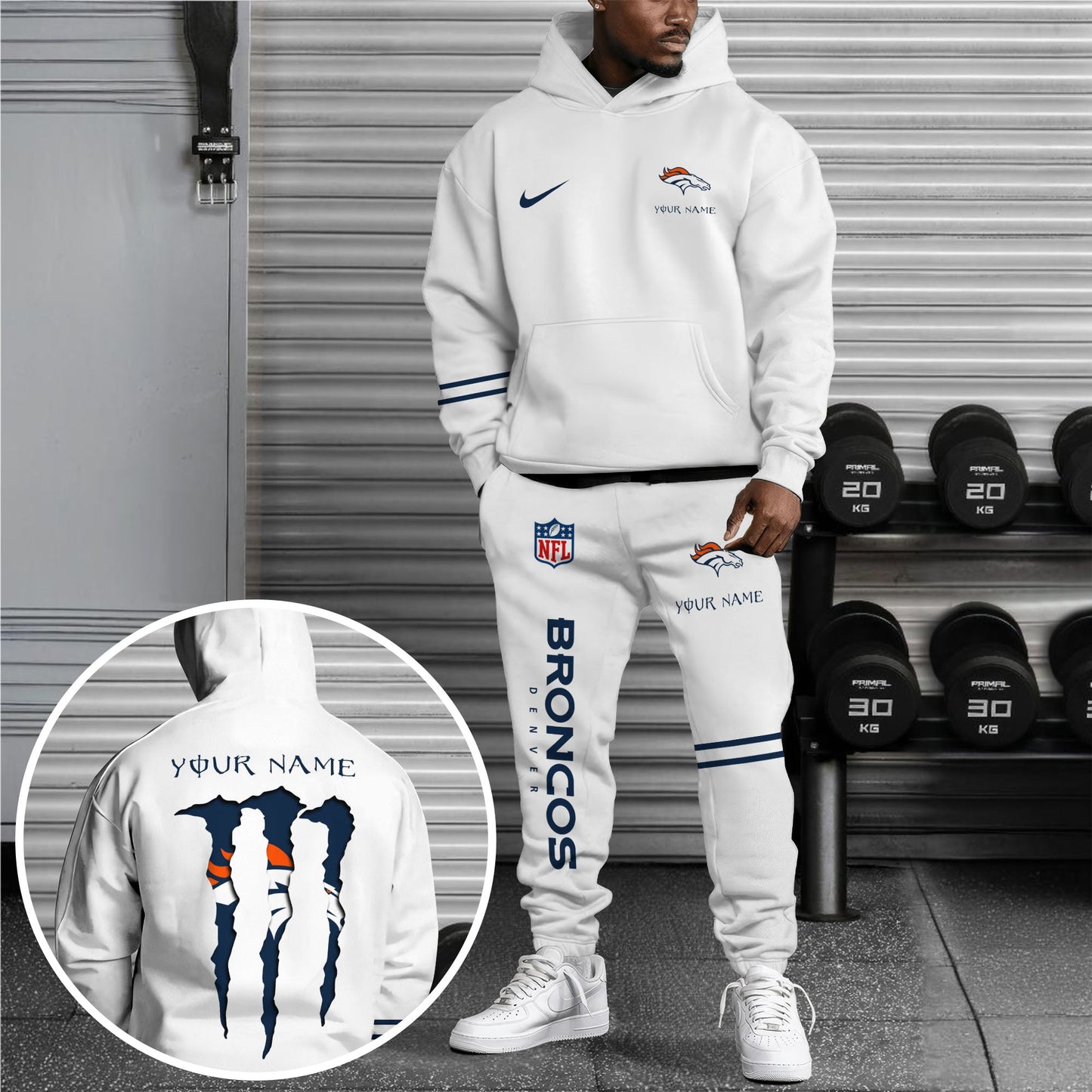 Denver Broncos Combo Custom Hoodie And Sweatpants, Gift For Sport Fans ETRG-62589