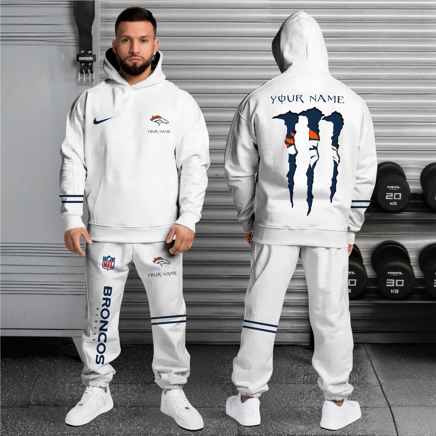 Denver Broncos Combo Custom Hoodie And Sweatpants, Gift For Sport Fans ETRG-62589