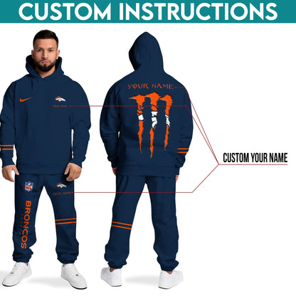 Denver Broncos Combo Custom Hoodie And Sweatpants, Gift For Sport Fans ETRG-62589