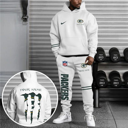 Green Bay Packers Combo Custom Hoodie And Sweatpants, Gift For Sport Fans ETRG-62589