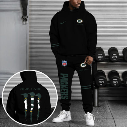 Green Bay Packers Combo Custom Hoodie And Sweatpants, Gift For Sport Fans ETRG-62589
