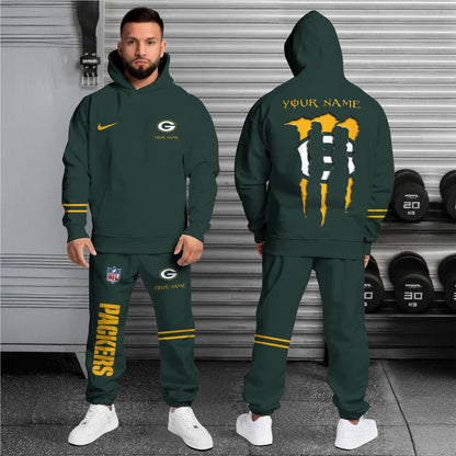 Green Bay Packers Combo Custom Hoodie And Sweatpants, Gift For Sport Fans ETRG-62589