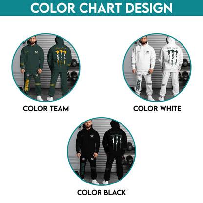 Green Bay Packers Combo Custom Hoodie And Sweatpants, Gift For Sport Fans ETRG-62589