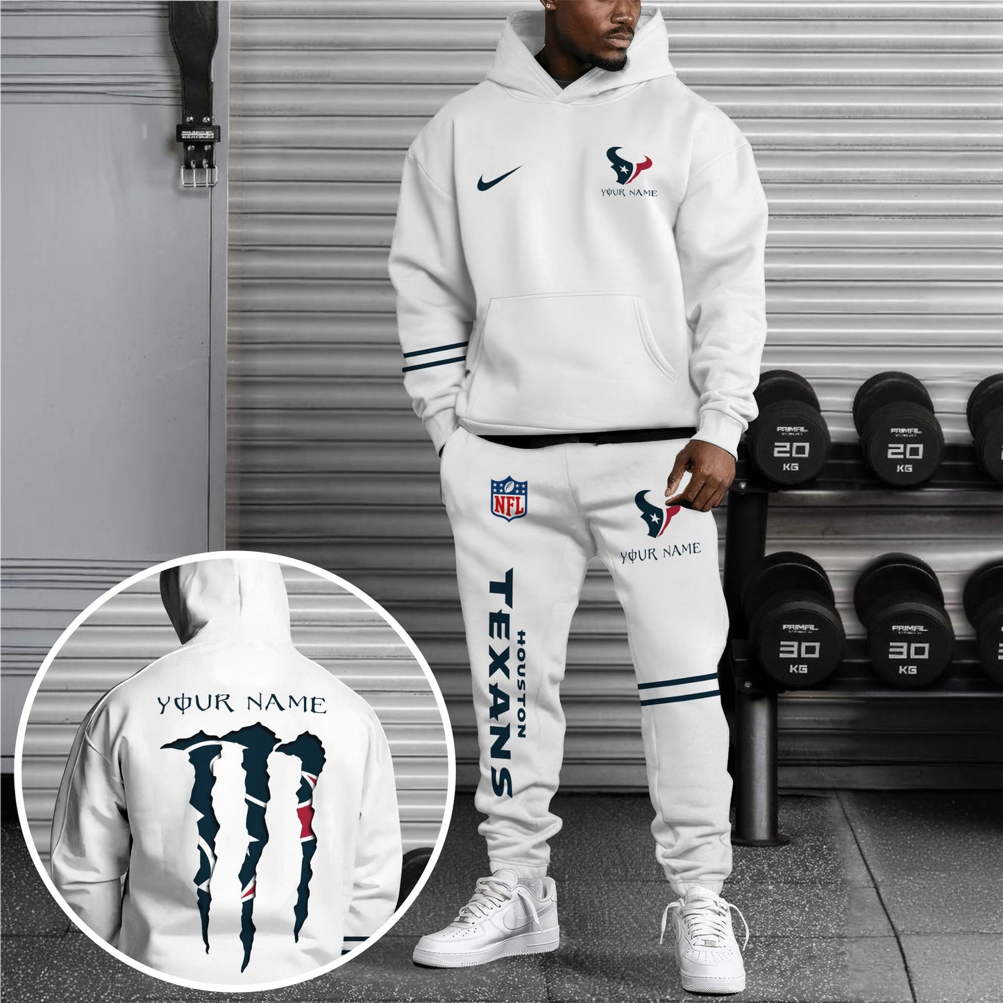 Houston Texans Combo Custom Hoodie And Sweatpants, Gift For Sport Fans ETRG-62589