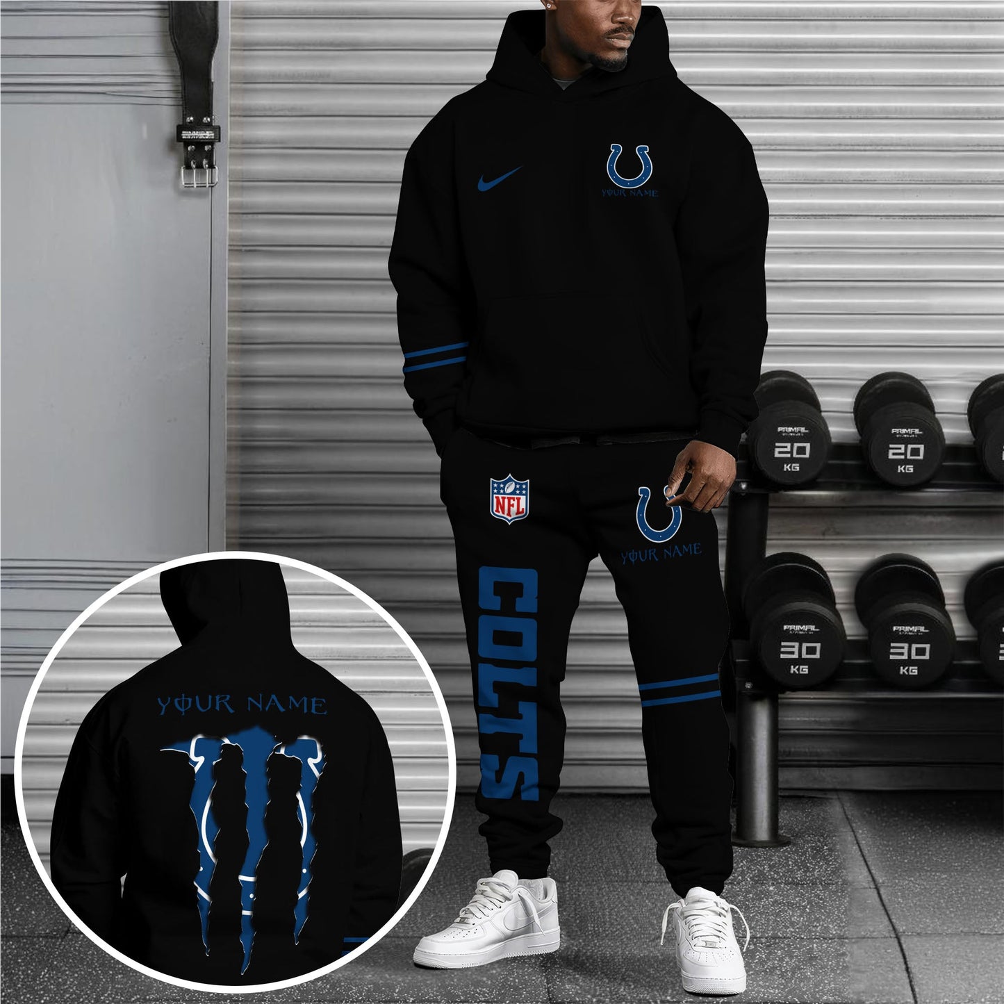 Indianapolis Colts Combo Custom Hoodie And Sweatpants, Gift For Sport Fans ETRG-62589