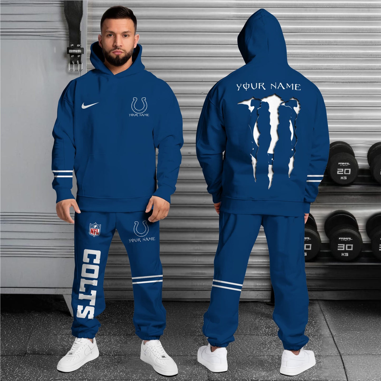 Indianapolis Colts Combo Custom Hoodie And Sweatpants, Gift For Sport Fans ETRG-62589