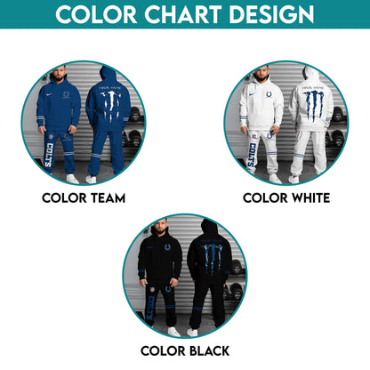 Indianapolis Colts Combo Custom Hoodie And Sweatpants, Gift For Sport Fans ETRG-62589