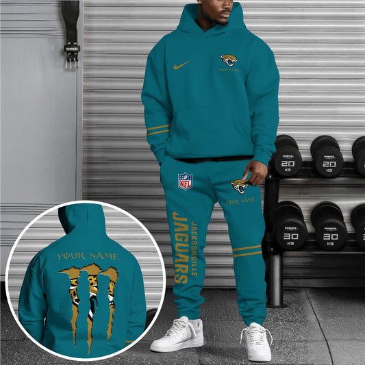 Jacksonville Jaguars Combo Custom Hoodie And Sweatpants, Gift For Sport Fans ETRG-62589