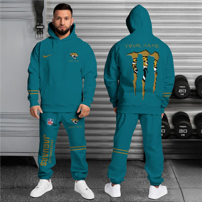 Jacksonville Jaguars Combo Custom Hoodie And Sweatpants, Gift For Sport Fans ETRG-62589