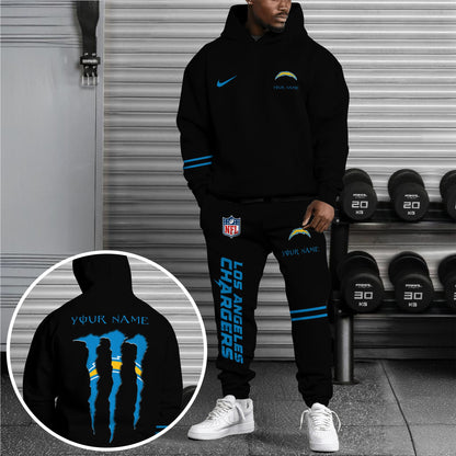 Los Angeles Chargers Combo Custom Hoodie And Sweatpants, Gift For Sport Fans ETRG-62589