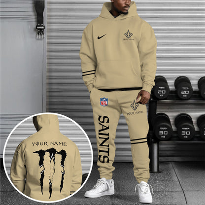 New Orleans Saints Combo Custom Hoodie And Sweatpants, Gift For Sport Fans ETRG-62589