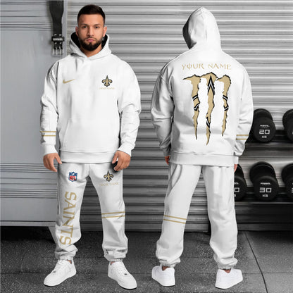 New Orleans Saints Combo Custom Hoodie And Sweatpants, Gift For Sport Fans ETRG-62589