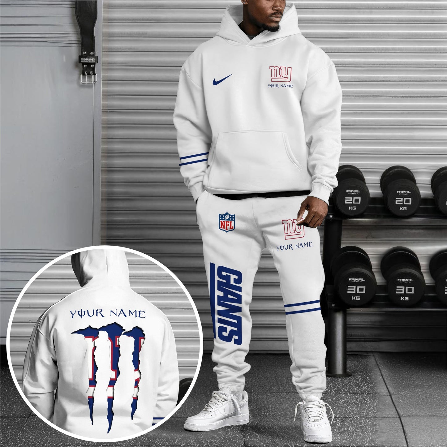 New York Giants Combo Custom Hoodie And Sweatpants, Gift For Sport Fans ETRG-62589