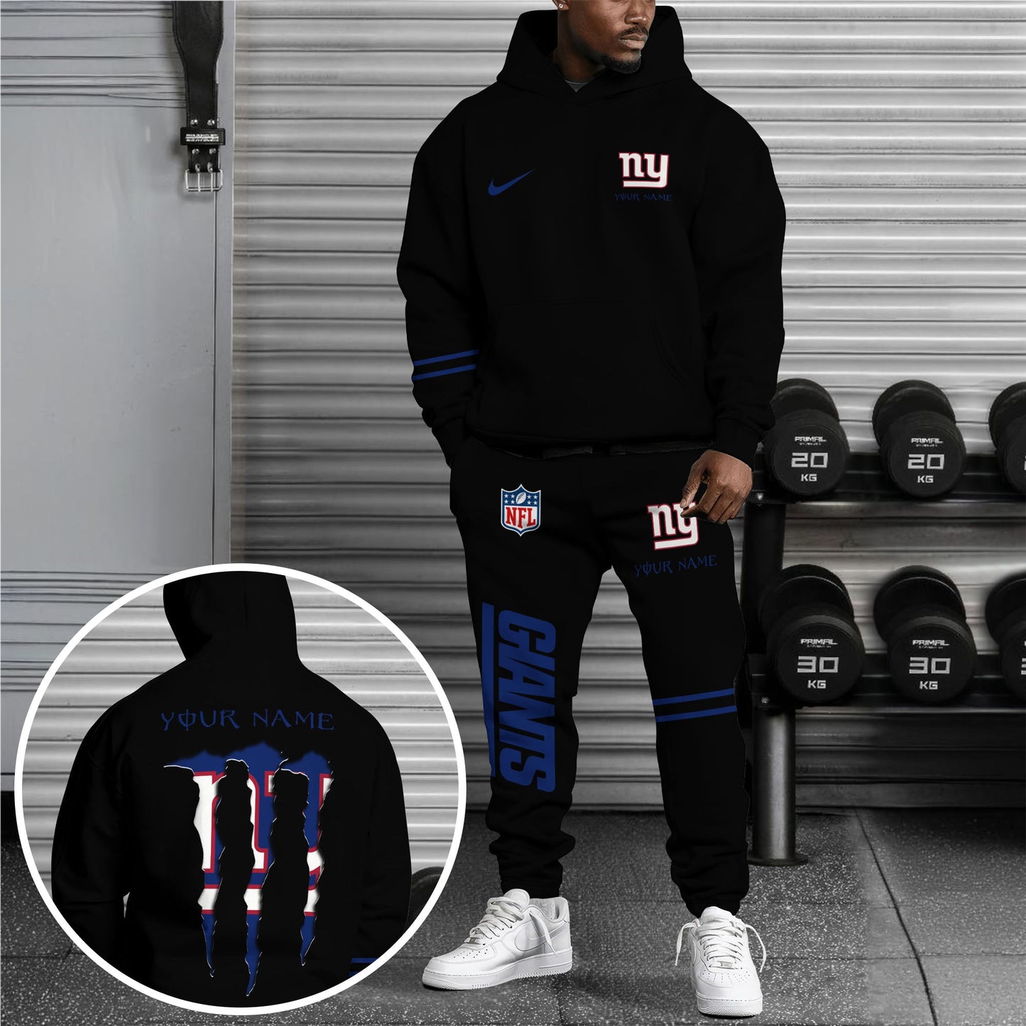 New York Giants Combo Custom Hoodie And Sweatpants, Gift For Sport Fans ETRG-62589