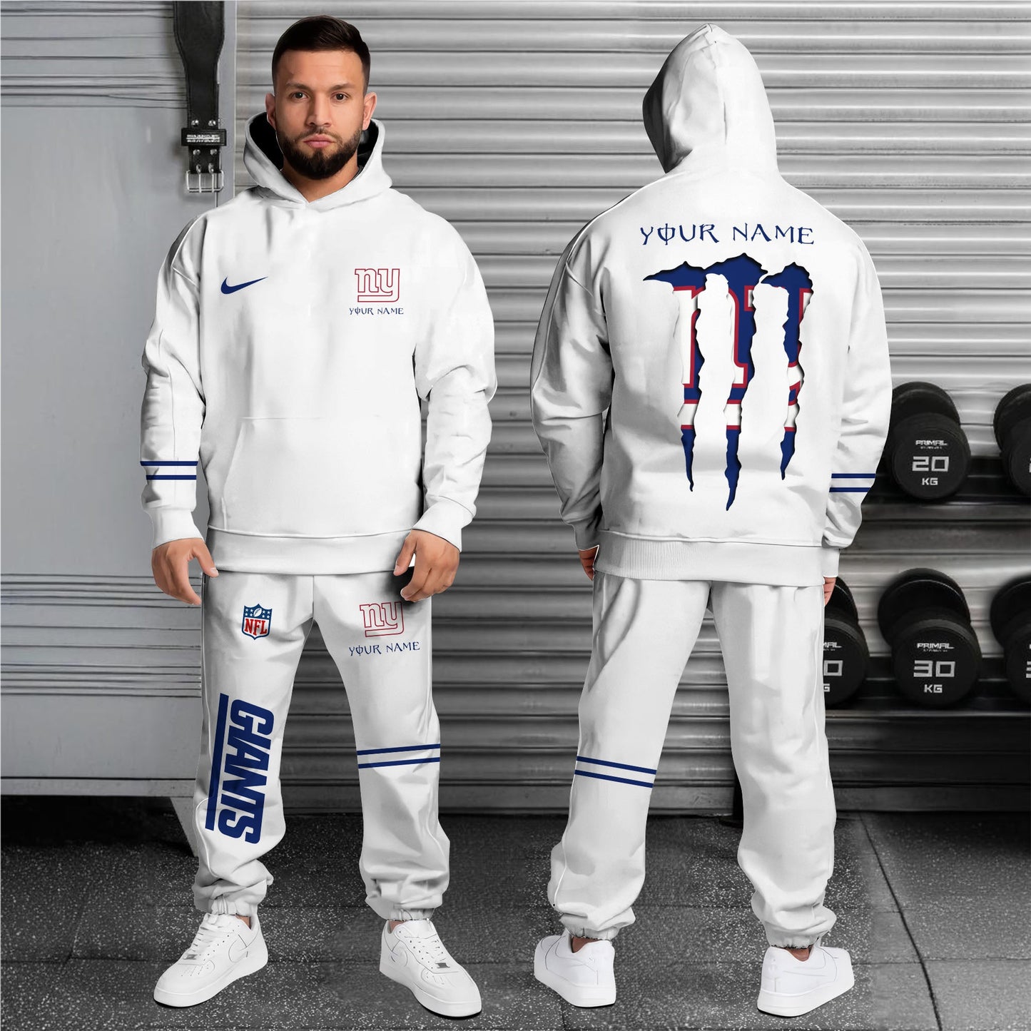 New York Giants Combo Custom Hoodie And Sweatpants, Gift For Sport Fans ETRG-62589