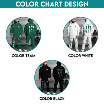 New York Jets Combo Custom Hoodie And Sweatpants, Gift For Sport Fans ETRG-62589