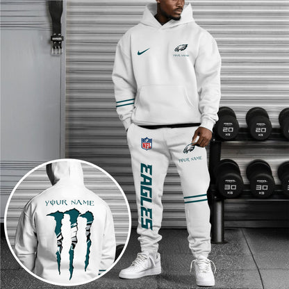 4 Best Selling Philadelphia Eagles Combo Custom Hoodie And Sweatpants, Gift For Sport Fans ETRG-62589