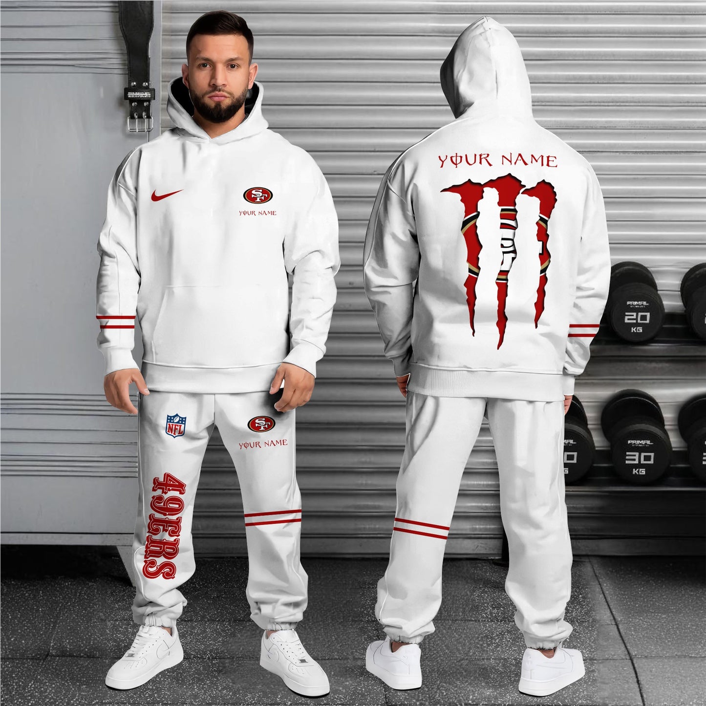6 Best Selling San Francisco 49ers Combo Custom Hoodie And Sweatpants, Gift For Sport Fans ETRG-62589
