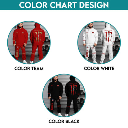 6 Best Selling San Francisco 49ers Combo Custom Hoodie And Sweatpants, Gift For Sport Fans ETRG-62589