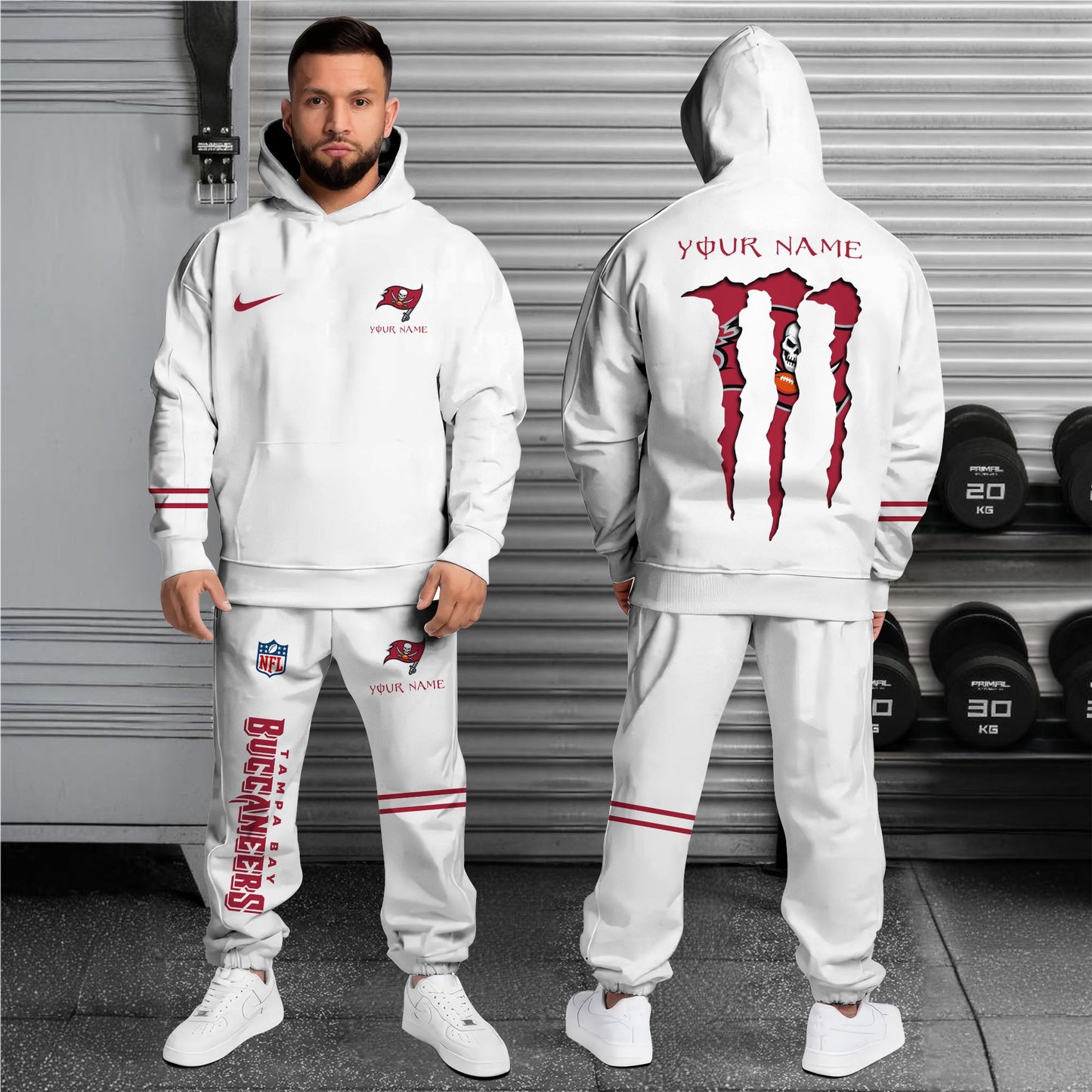 Tampa Bay Buccaneers Combo Custom Hoodie And Sweatpants, Gift For Sport Fans ETRG-62589
