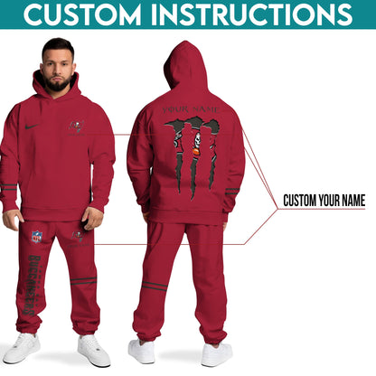 Tampa Bay Buccaneers Combo Custom Hoodie And Sweatpants, Gift For Sport Fans ETRG-62589