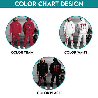 Tampa Bay Buccaneers Combo Custom Hoodie And Sweatpants, Gift For Sport Fans ETRG-62589