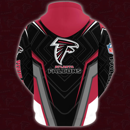 Atlanta Falcons Combo Hoodie And Sweatpants Custom Your Name, Sport Hoodie Sweatpants Set, Sport Gifts For Fans ETRG-62591