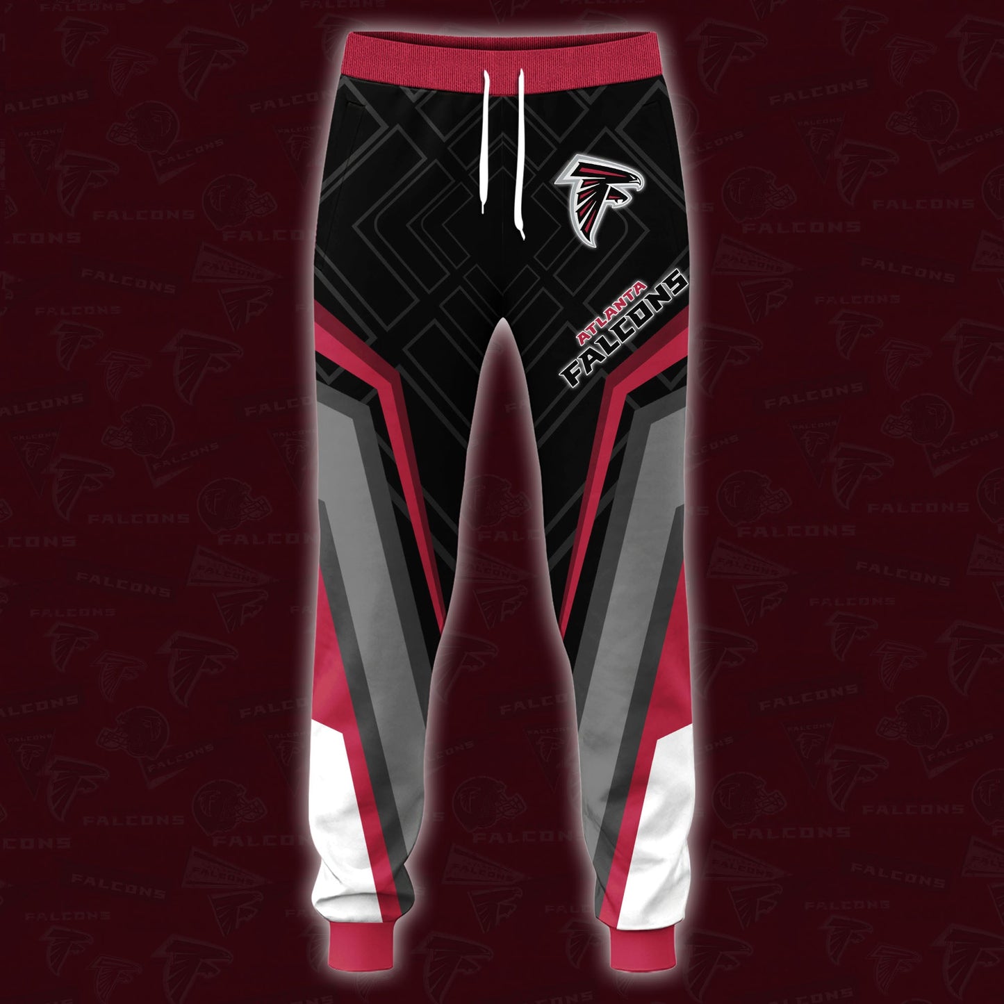 Atlanta Falcons Combo Hoodie And Sweatpants Custom Your Name, Sport Hoodie Sweatpants Set, Sport Gifts For Fans ETRG-62591