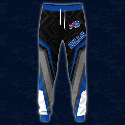 Buffalo Bills Combo Hoodie And Sweatpants Custom Your Name, Sport Hoodie Sweatpants Set, Sport Gifts For Fans ETRG-62591