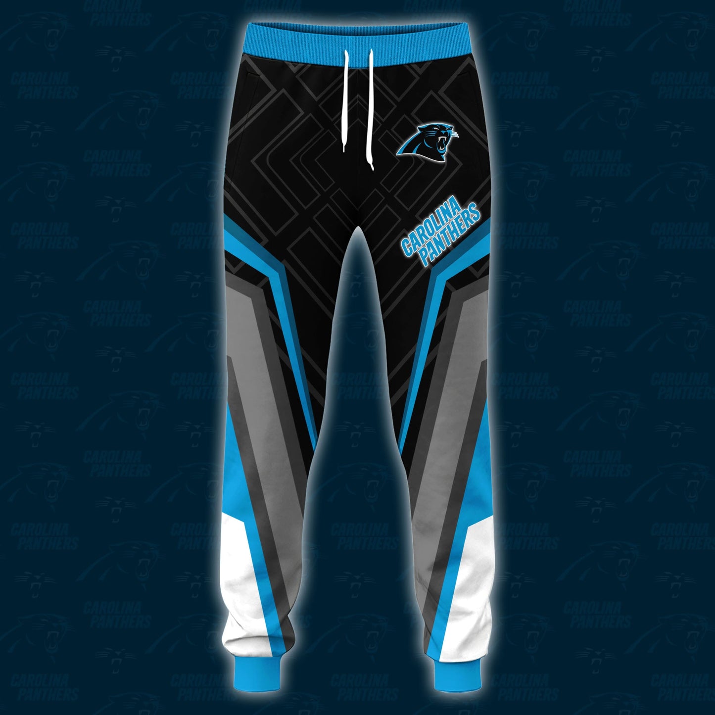 Carolina Panthers Combo Hoodie And Sweatpants Custom Your Name, Sport Hoodie Sweatpants Set, Sport Gifts For Fans ETRG-62591