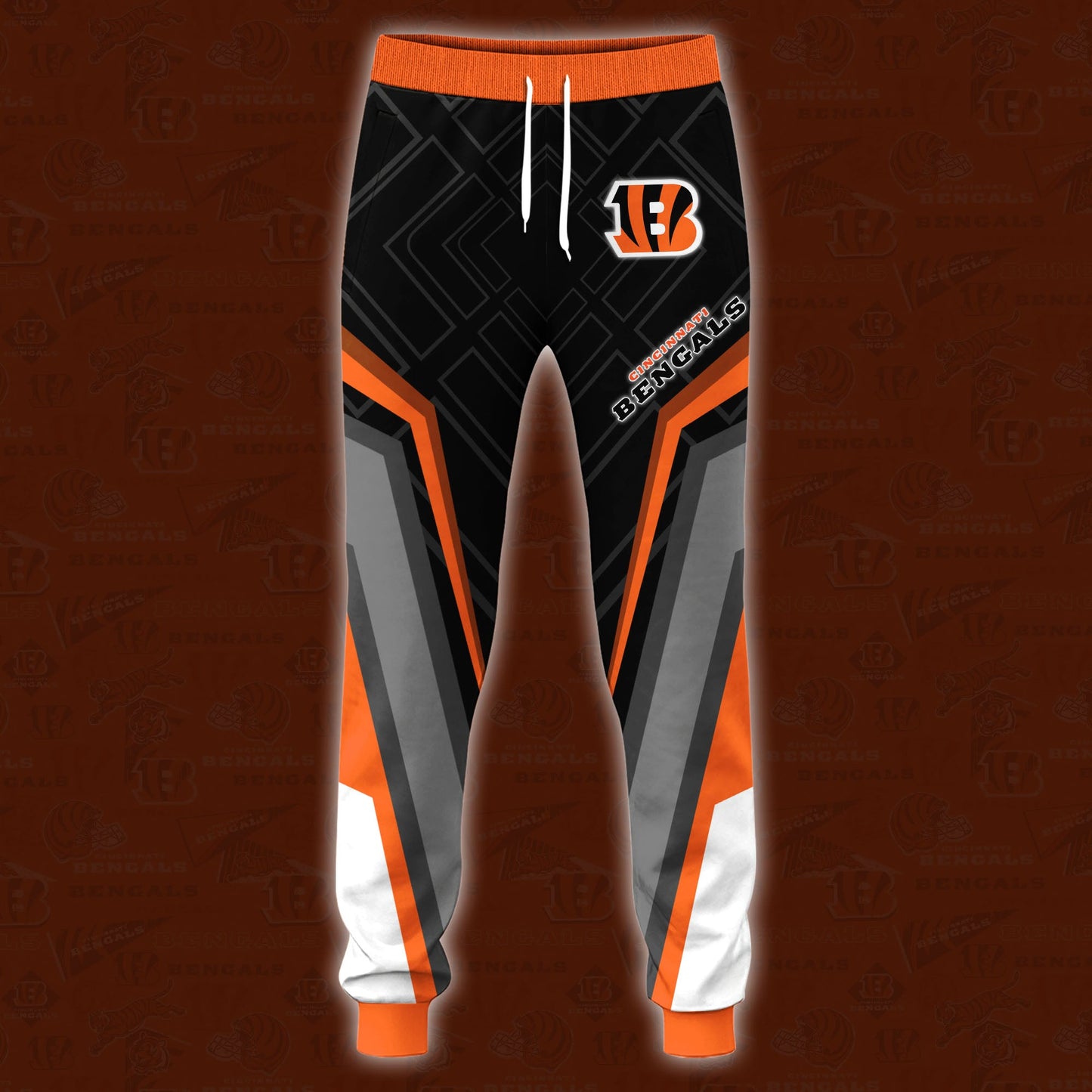 Cincinnati Bengals Combo Hoodie And Sweatpants Custom Your Name, Sport Hoodie Sweatpants Set, Sport Gifts For Fans ETRG-62591