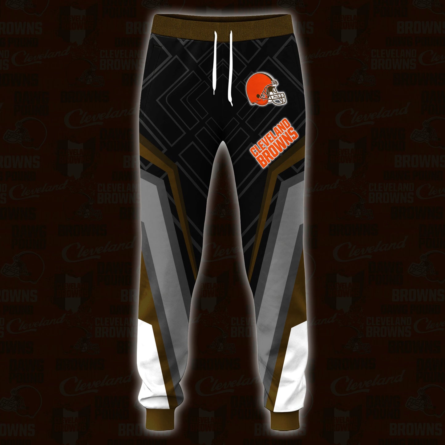 Cleveland Browns Combo Hoodie And Sweatpants Custom Your Name, Sport Hoodie Sweatpants Set, Sport Gifts For Fans ETRG-62591